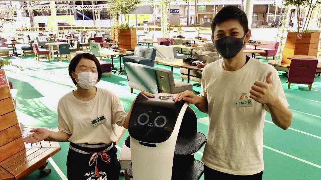 ビアガーデン型店舗もロボットでDX推進！お客様と従業員によりよい環境を