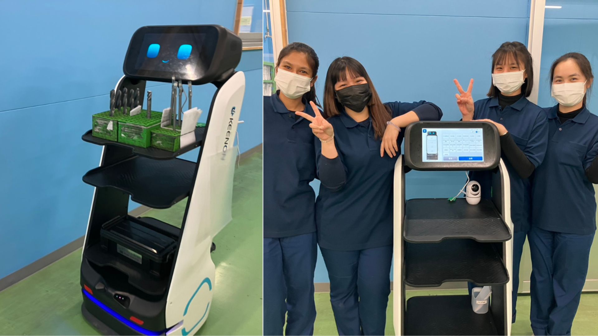 ロボットが製造過程の製品を搬送！作業の手を止めることが減り生産性向上。外国人実習生含め誰でも簡単操作