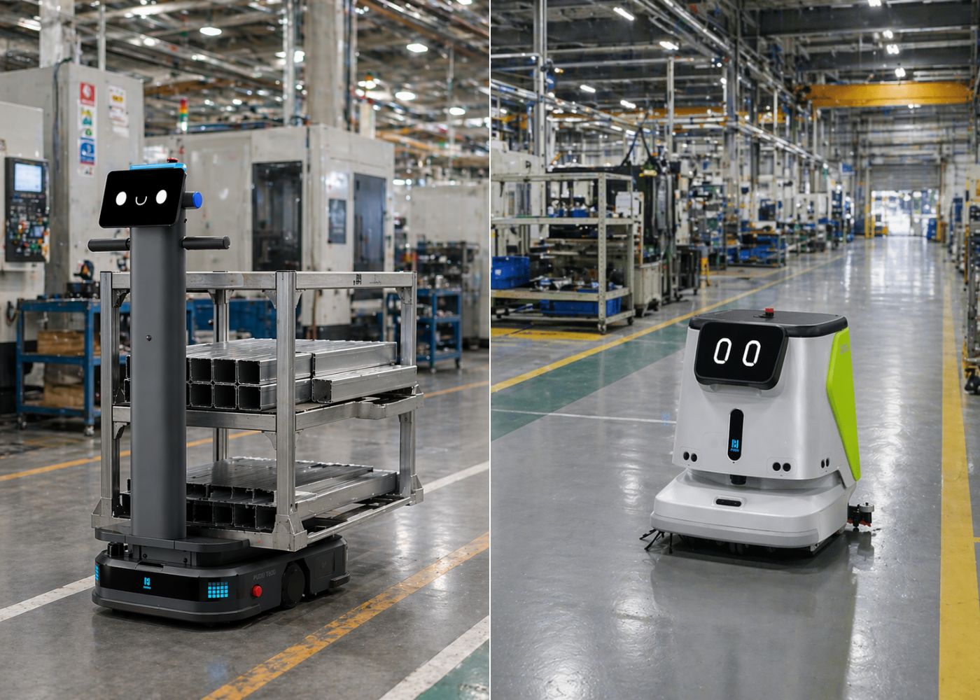 生産性を向上する 運搬・清掃ロボット